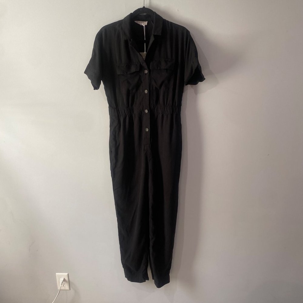 Everlane The Utility Drape Jumpsuit in Black Size 4
